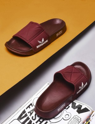 BERSACHE Men Slides(Maroon , 10)