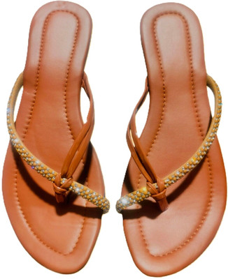 Nicesteps Women Flats(Tan , 5)