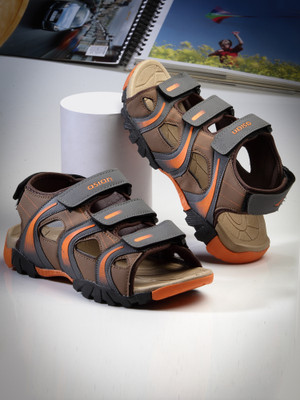 asian Men Sandals(Grey, Beige , 6)