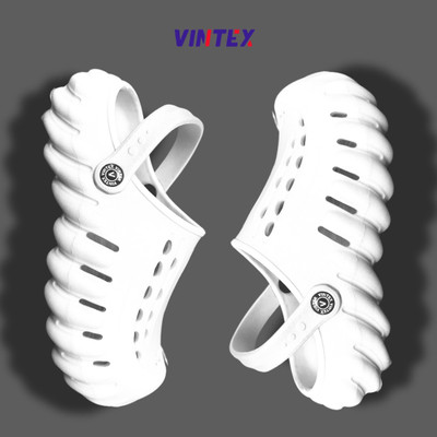 Vintex Men Sandals(White , 8)