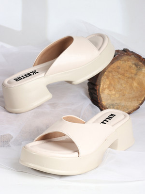 KILLER Women Heels(Camel , 4)