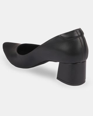 TELEVEN Women Heels(Black , 4)