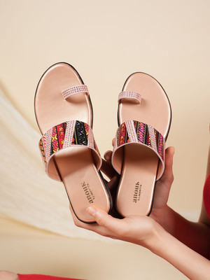 ANOUK Women Wedges(Pink , 7)
