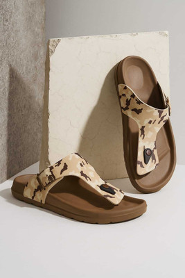 FLYNFIT Men Sandals(Brown , 8)