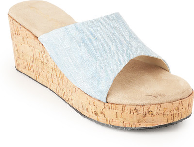 Dressberry Women Heels(Blue , 8)