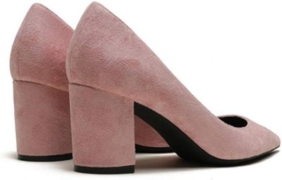 Kiwaoo Women Heels(Pink , 7)