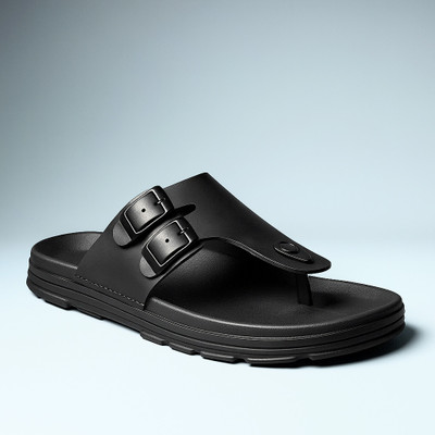 SF Men Sandals(Black , 7)