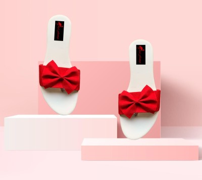Red Flamingo Women Red, White Flats