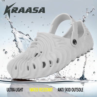 Kraasa Men Clogs(Grey , 7)
