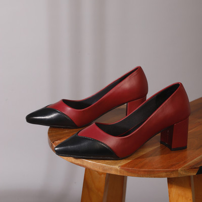 CHEMISTRY Women Heels(Maroon , 5)