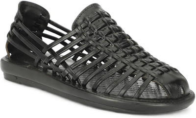 Hautton Men Sandals(Black , 8)