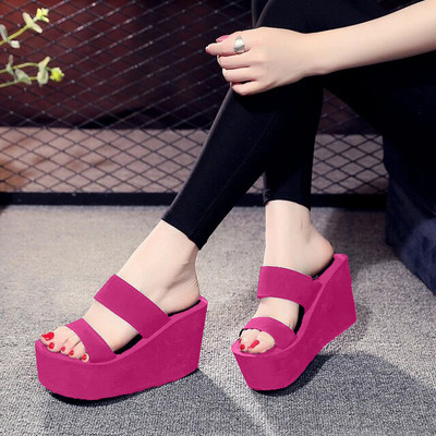 Gloglamp Women Wedges(Pink , 3)