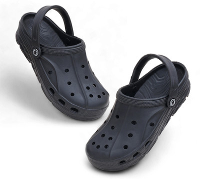 HOTSTYLE Men Clogs(Black, Black , 6)