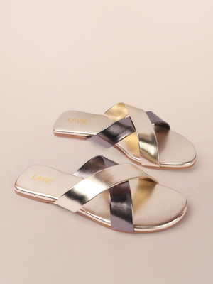 LAVIE Women Flats(Gold , 8)