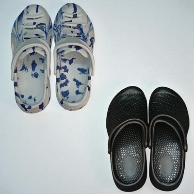 Monrav Men Clogs(Multicolor, Black , 7)