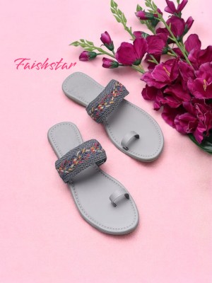 faishstar Women Flats(Grey , 8)