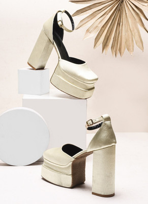 KILLER Women Heels(Beige , 7)