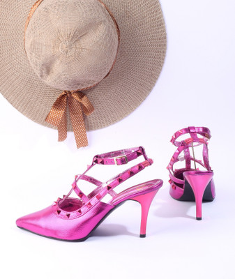 TRYME Women Heels(Purple , 4)