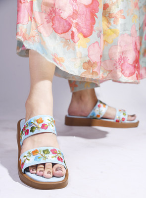 Hitway Women Flats(Blue , 3)