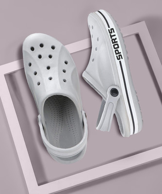 BERSACHE Men Clogs(Grey , 6)