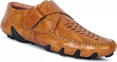 RANZAG Men Sandals(Tan , 9)