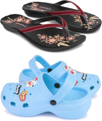 Pennen Women Clogs(Multicolor , 4)