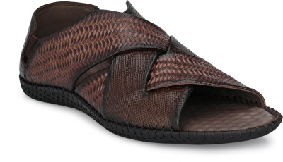 Hitz Men Sandals(Brown , 5)