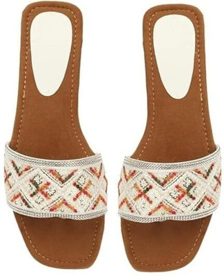 S.K.Craft Women Flats(Brown , 9)