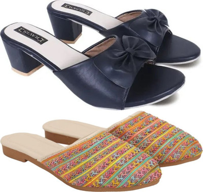 RTC ROYAL TRADING COMPANY Women Flats(Black, Multicolor , 8)