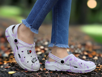 K' Footlance Women Clogs(Purple , 5)