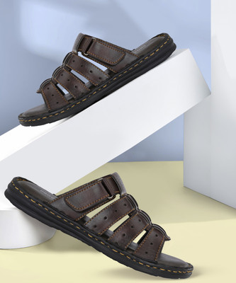 PROVOGUE PR20035 Lightweight Comfort Extra Soft Summer Trendy Premium Stylish Men Sandals(Brown , 6)