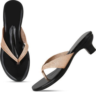 kishu Women Heels(Gold , 7)