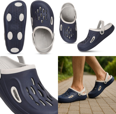 TRZ Men Clogs(Grey , 7)