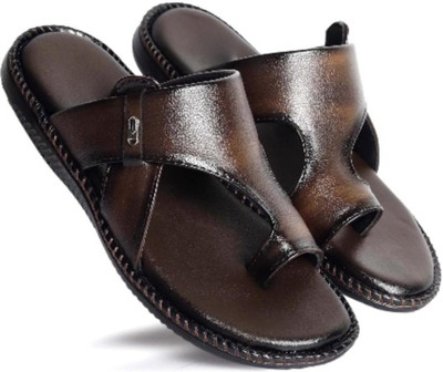 Walkivo Men Sandals(Brown , 7)