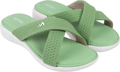 METRO Women Flats(Green , 3)