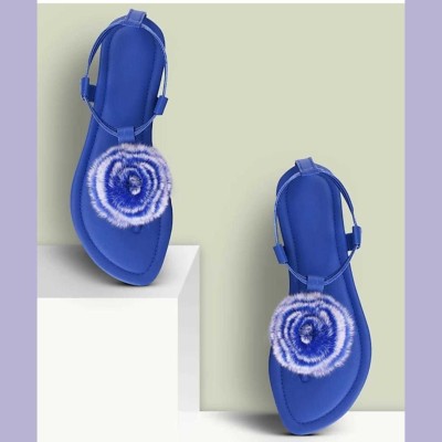 fashion style Women Flats(Blue , 8)