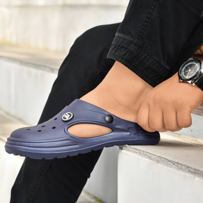 SATERRA Men Sandals(Navy , 6)