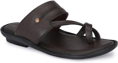 Azzaro Black Men Sandals(Brown , 10)