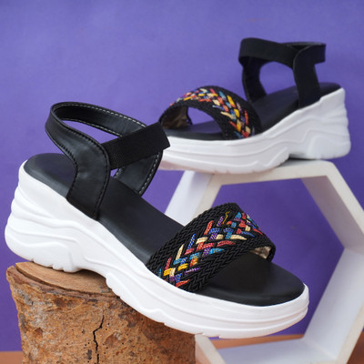 Deals4you Women Heels(Black , 6)