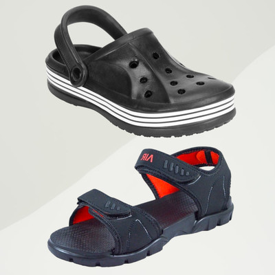 Orvax Men Clogs(Black , 7)