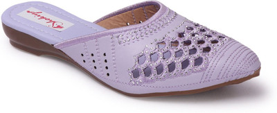 SHOKIYA Women Flats(Purple , 7)