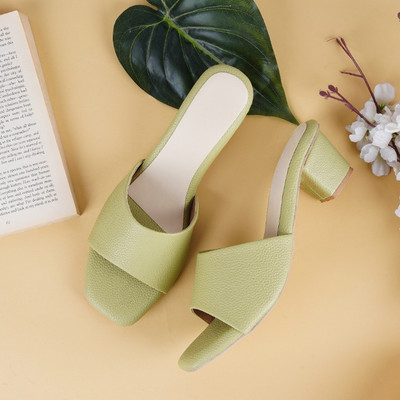 KILLER Women Heels(Green , 4)