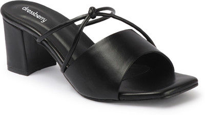 Dressberry Women Heels(Black , 6)