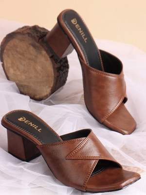 Denill Women Heels(Brown , 6)
