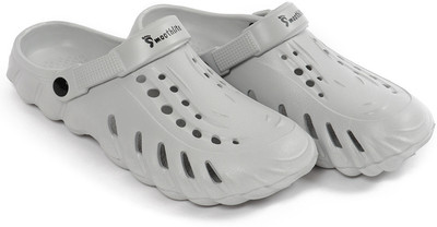 Smoothlite Men Clogs Sandal with Back Strap, Slipper, Anti Skid Sole, Daily Wear Men Clogs(Grey , 7)