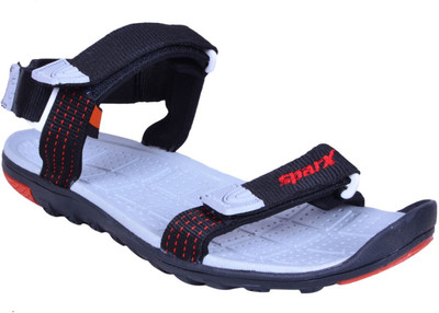 Sparx Men Sandals(Black, Grey , 7 UK/India)