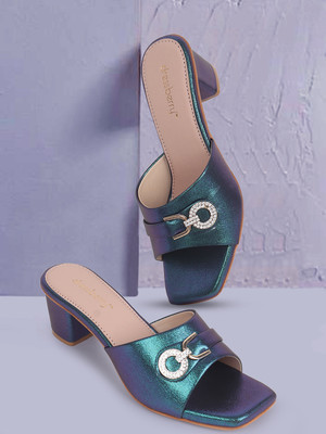 Dressberry Women Heels(Blue , 3)