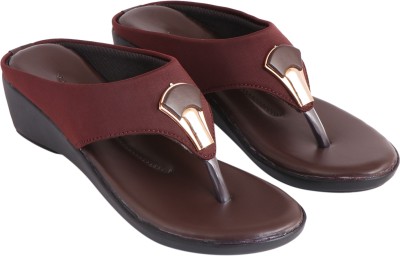 Protonberry Women Wedges(Brown , 4)