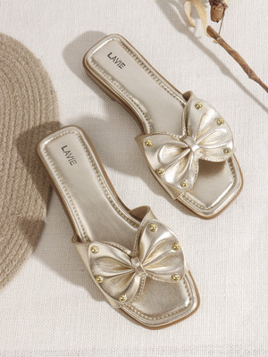 LAVIE Women Flats(Gold , 8)