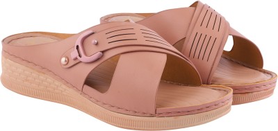 Stylestry Women Wedges(Pink , 9)